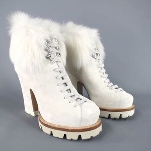 Prada Patent Leather Platform Boots ❄️